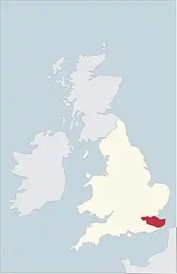 Arcidiecéze Southwark na mapě