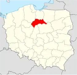 Diecéze toruňská na mapě