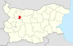 Obština na mapě Bulharska