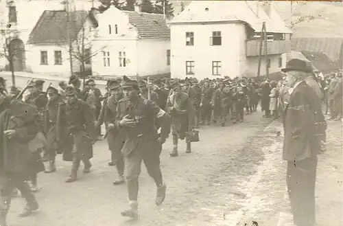 Osvobození města Valašské Klobouky rumunskými vojáky