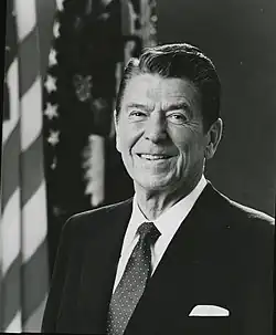 Prezident Ronald Reagan, oficiální portrét, 26. února, 1981