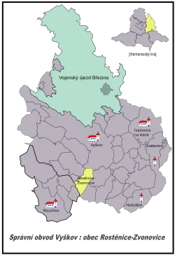 Zvonovice na mapě