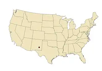 Roswell, Nové Mexiko na mapě