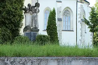 Detail kostela sv. Václava v Rovensku pod Troskami