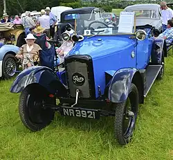 Otevřený dvoumístný vůz Rover 8 z roku 1924