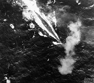 Ponorka Reginaldo Giuliani napadená v Biskajském zálivu létajícím člunem Short Sunderland 10. perutě RAAF