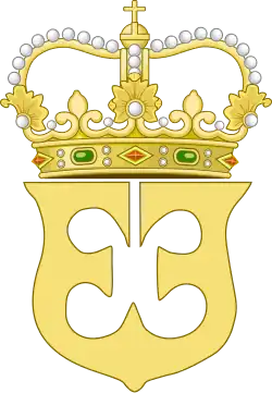 Královský monogram princezny Alžběty Rumunské