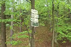 Rozcestník u skalní kaple