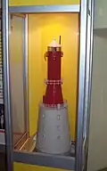 Model majáku Rozewie v Muzeu majáku