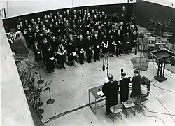 Rozhlasová bohoslužba v roce 1941