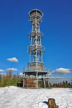 Rozhledna v únoru 2015