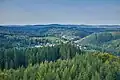Pohled z rozhledny severním směrem na Oloví