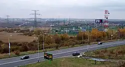 Pohled na celý areál rozvodny