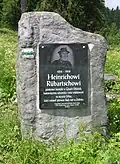 Pamětní deska průkopníka turistiky Heinricha Rübartsche