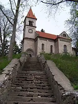 Pohled na kostel sv. Jiří