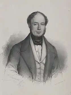 Rudolf Bruntálský z Vrbna, kresba z roku 1839