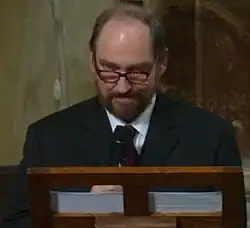 Arcivévoda Rudolf Rakouský přednáší v Brně o své babičce, císařovně Zitě (2014).