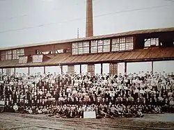 Osazenstvo Rudolfovy hutě v roce 1908