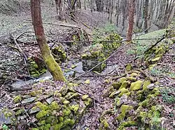 Vodní dílo na potoce v Rudoltovicích