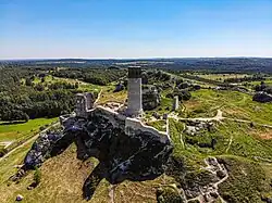 Zřícenina hradu v Olsztyně