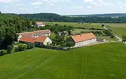 Výhled z rozhledny Rumburak v Bítovské pahorkatině