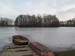 Pohled ze severozápadního břehu (únor 2011)