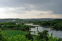 Řeka Sejm protékající městem Rylsk