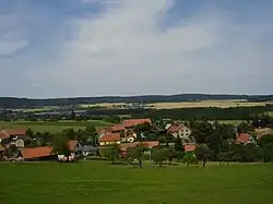 Pohled na Rymaně od Čisovic