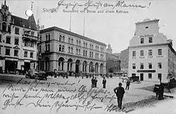 Burza uprostřed fotografie Senného trhu