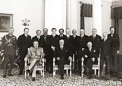 Vláda v den svého jmenování