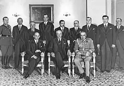 Vláda v den svého jmenování