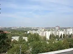 Sídliště Invalidovna od tunelu Nového spojení.