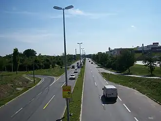 Rychlostní silnice S2 u Stadlau