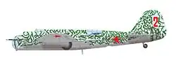 Tupolev SB 2M-103 taktického čísla 2 patřil do výzbroje 38. rychlého bombardovacího pluku VVS RKKA. Pluk se zapojil do bojů u Chalchyn golu[2]
