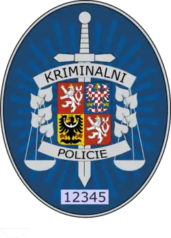 Současný odznak Služby kriminální policie a vyšetřování