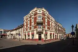 Památkově chráněná budova Stary Rynek 14 (duben 2017)