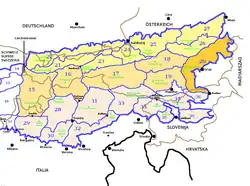 Štýrské Předalpí (č.20) v rámci Východních Alp