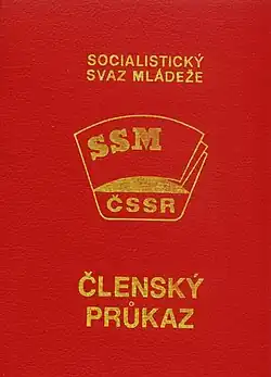 Členský průkaz SSM