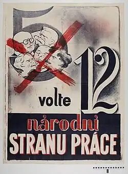 Volební plakát do parlamentních voleb 1925