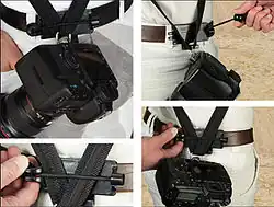 Zafixování fotoaparátu na opasku