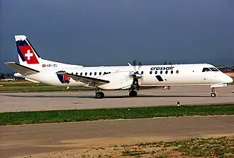 Saab 2000 (HB-IZJ) společnosti Crossair, 1995
