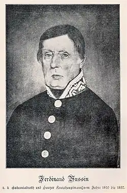 krajský hejtman Ferdinand Wussin