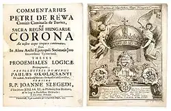 Úvodní stránka nejznámějšího díla Petra Révaie