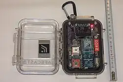 Safecast bGeigie Nano s otevřeným pouzdrem