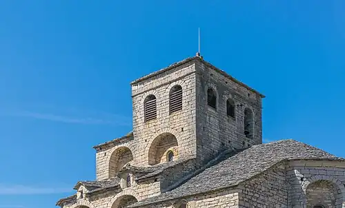 Kostel Saint-Sauveur de Liaucous - zvonice