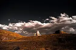 Krajina Íránského Ázerbájdžánu, uprostřed arménský klášter sv. Tadeáše