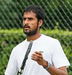 Saketh Myneni v kvalifikaci Wimbledonu 2015