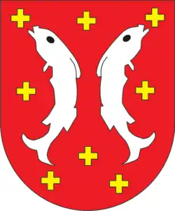 Novější erb hornosalmské linie po rozdělení rodu