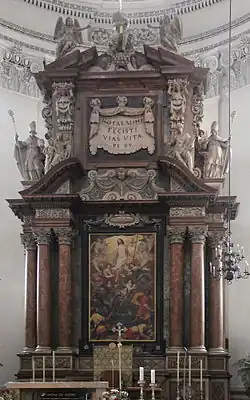 Dóm v Salcburku, oltářní obraz Kristovo nanebevstoupení