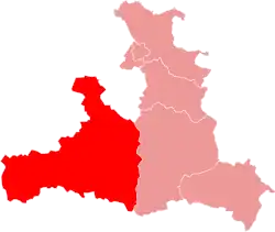 okres Zell am See na mapě Salcburska